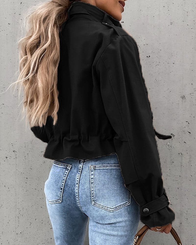 Jacqueline | Women's Cropped Utility Jacket - Image 5