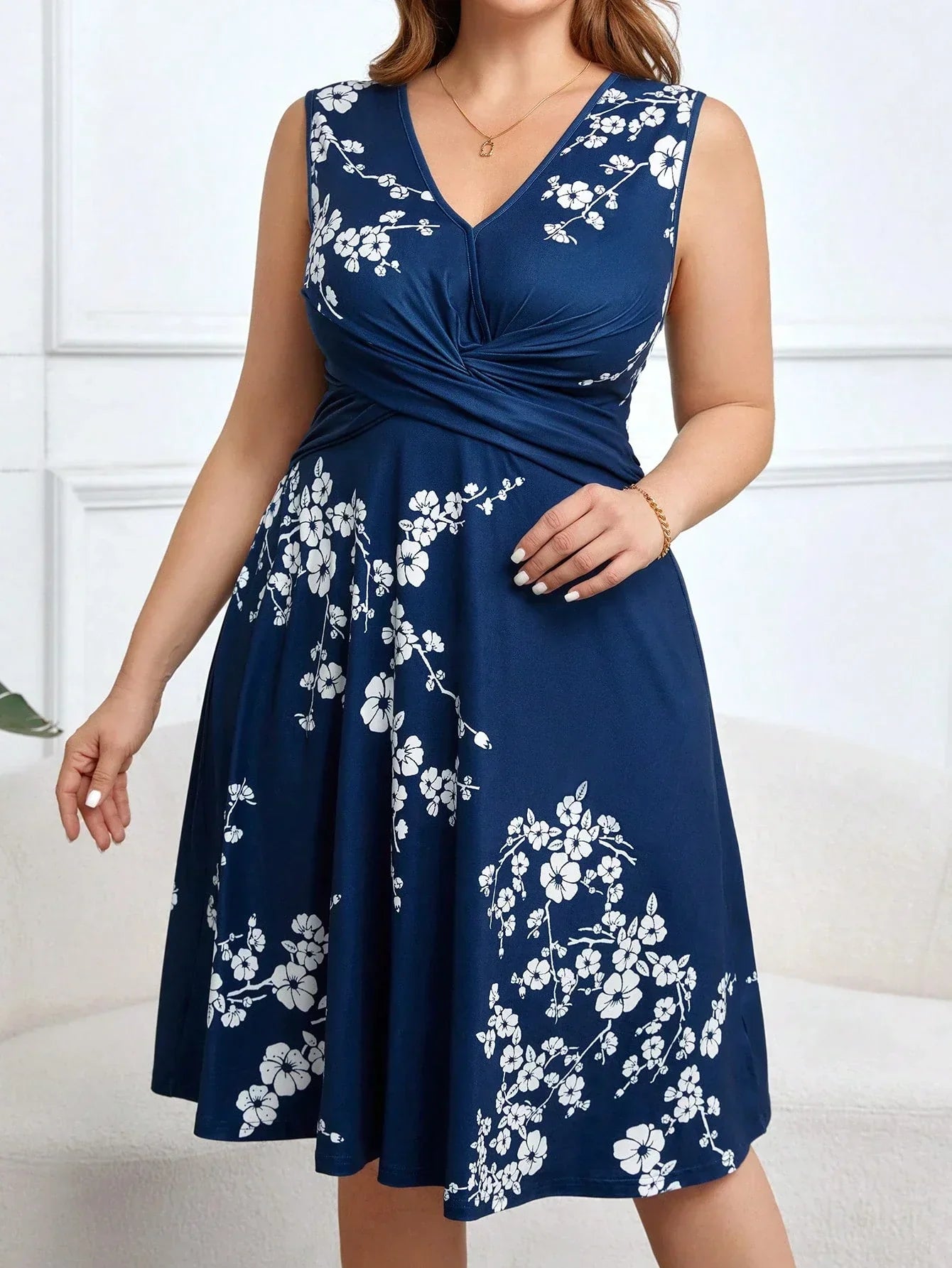 Tabitha | Elegant Floral Wrap Dress for All Occasions - Image 6