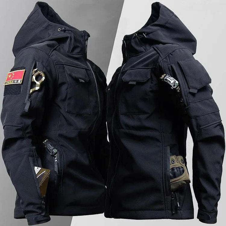 Darryl | Men's Hooded Tactical Jacket - Image 2