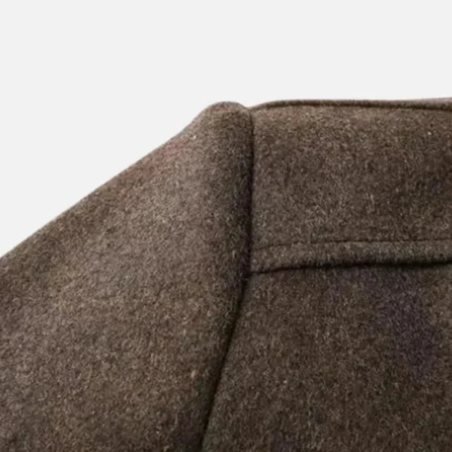 Edward | Men's Mid-Length Stand Collar Overcoat - Image 7