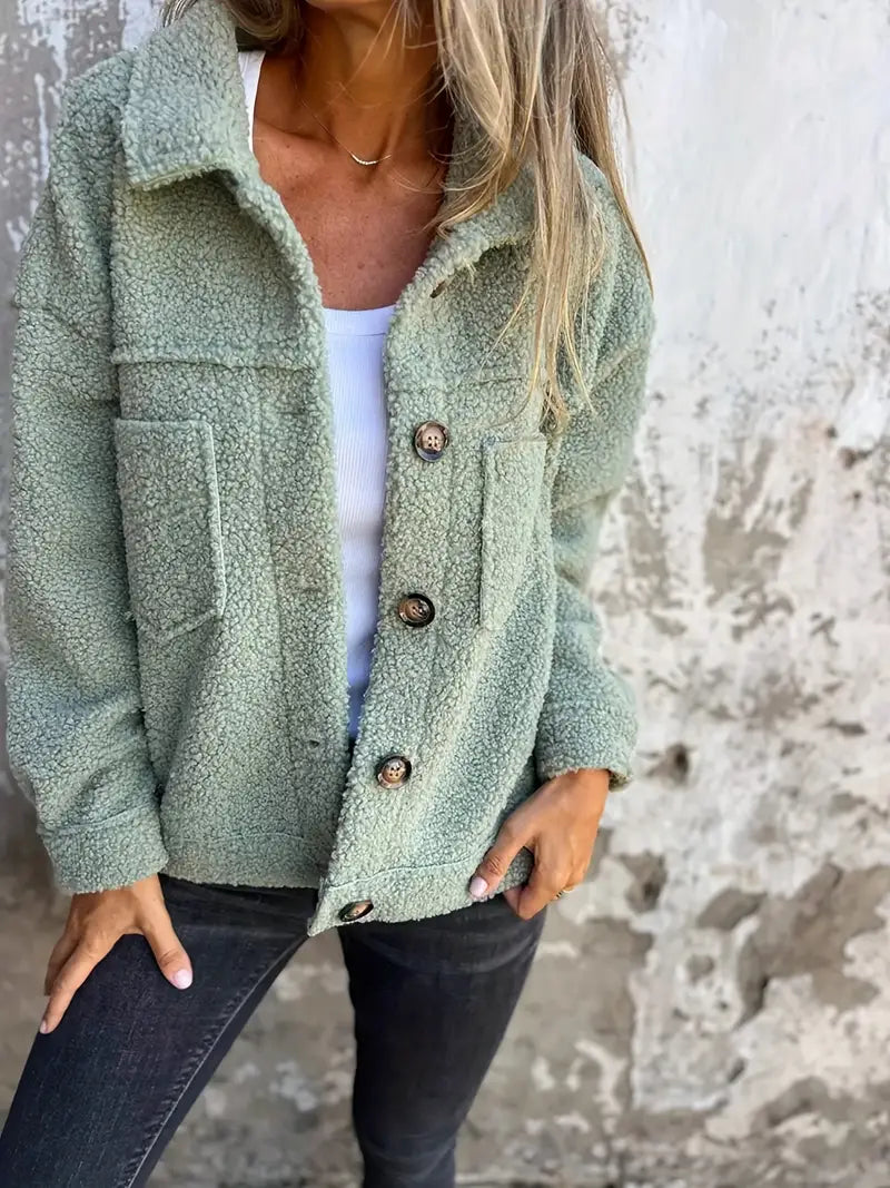 Mariah | Women's Button-Down Relaxed Fit Jacket - Image 3