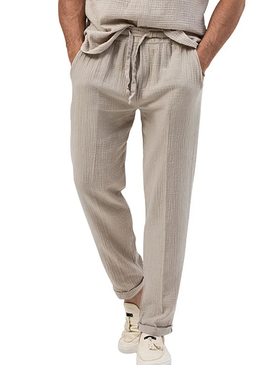 Parker | Men's Lightweight Linen Summer Pants - Image 2