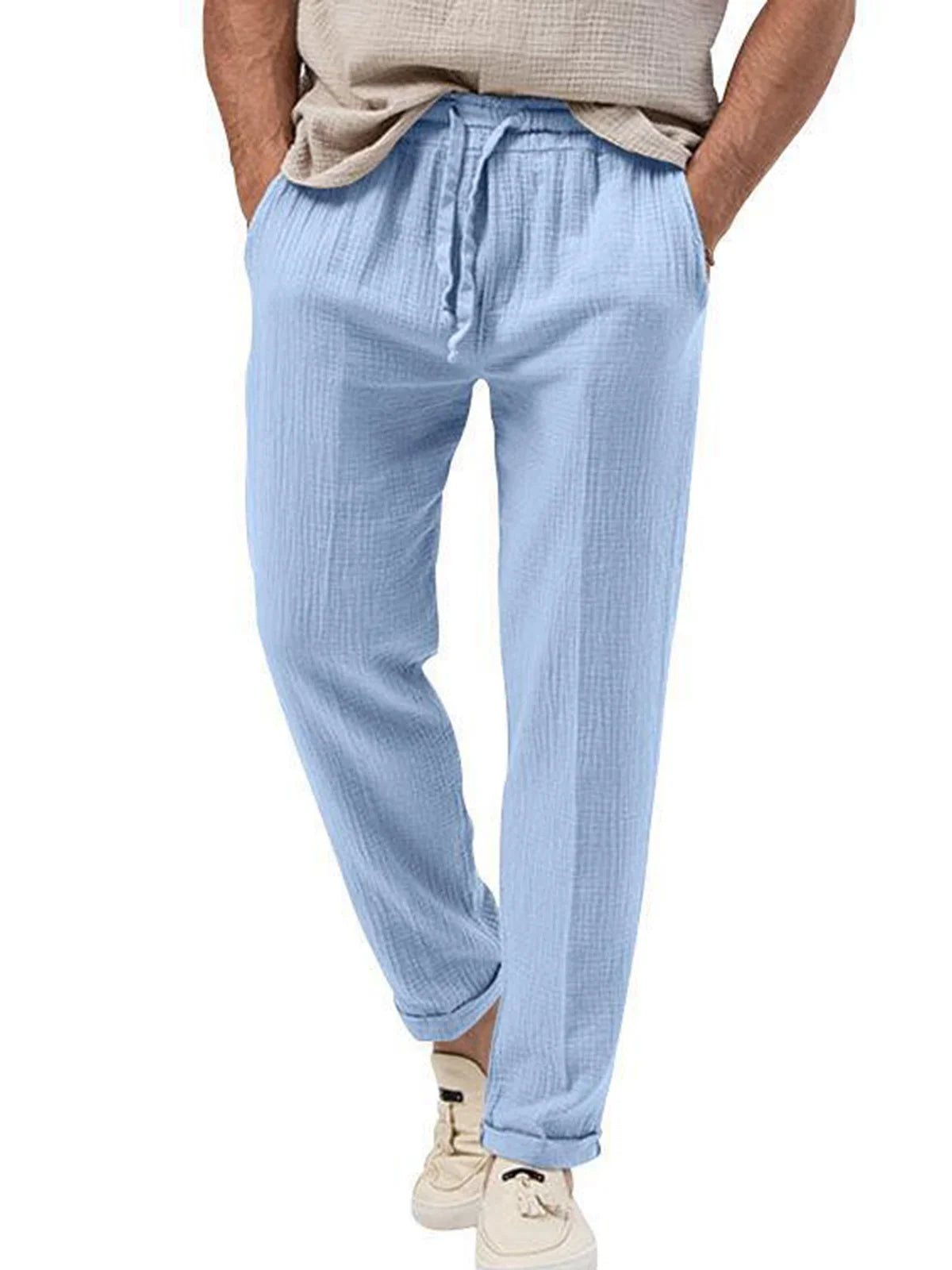 Parker | Men's Lightweight Linen Summer Pants - Image 1