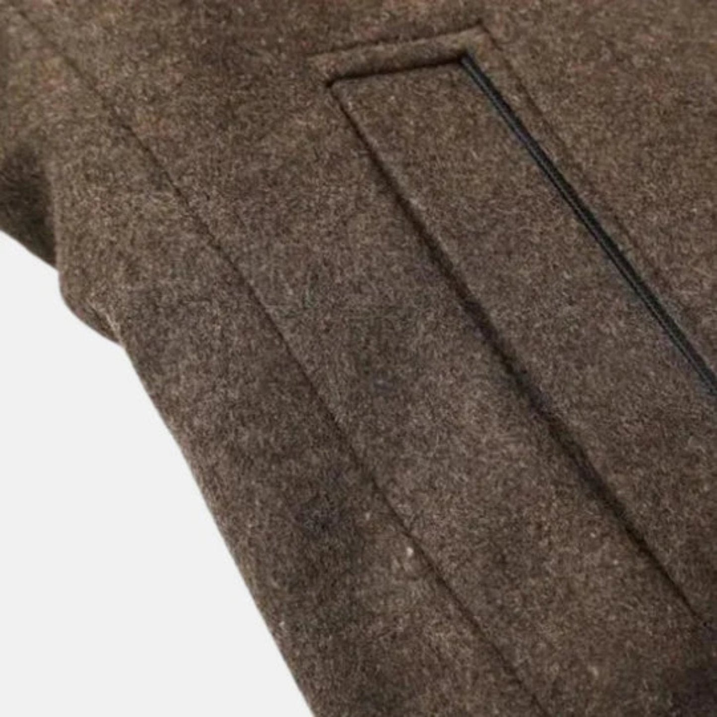 Edward | Men's Mid-Length Stand Collar Overcoat - Image 8