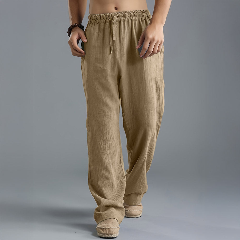 Chris - samuel linen pants | Breathable Lightweight Trousers - Image 4