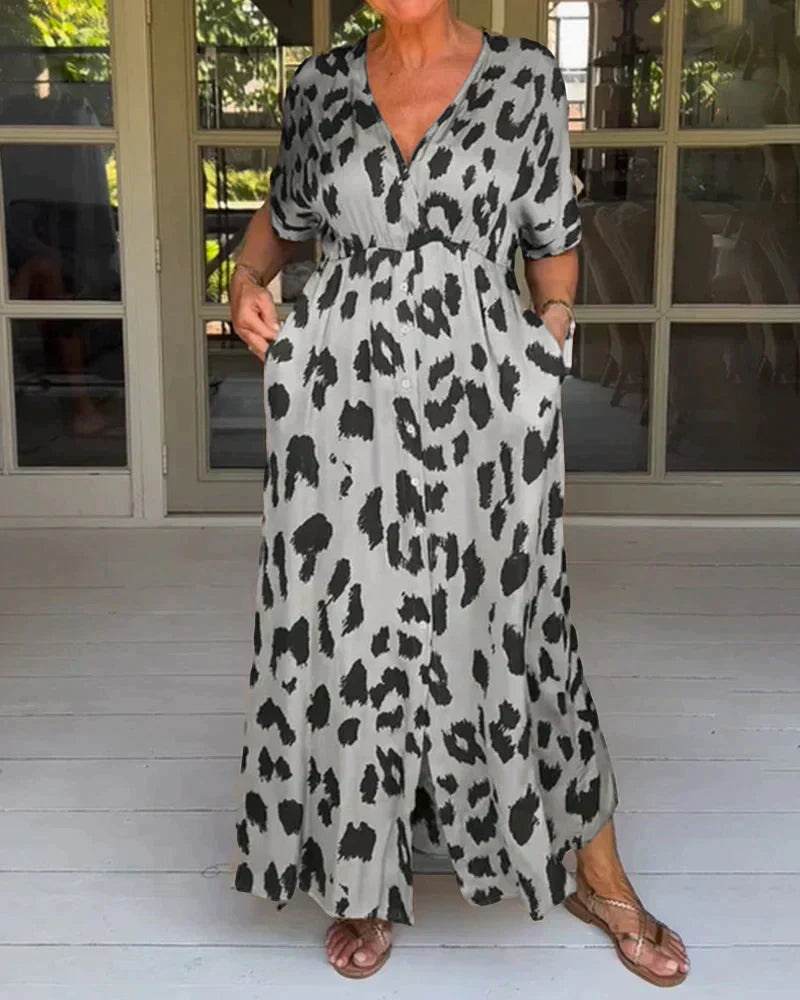 Sharon | Stylish Leopard Print Dress - Image 5