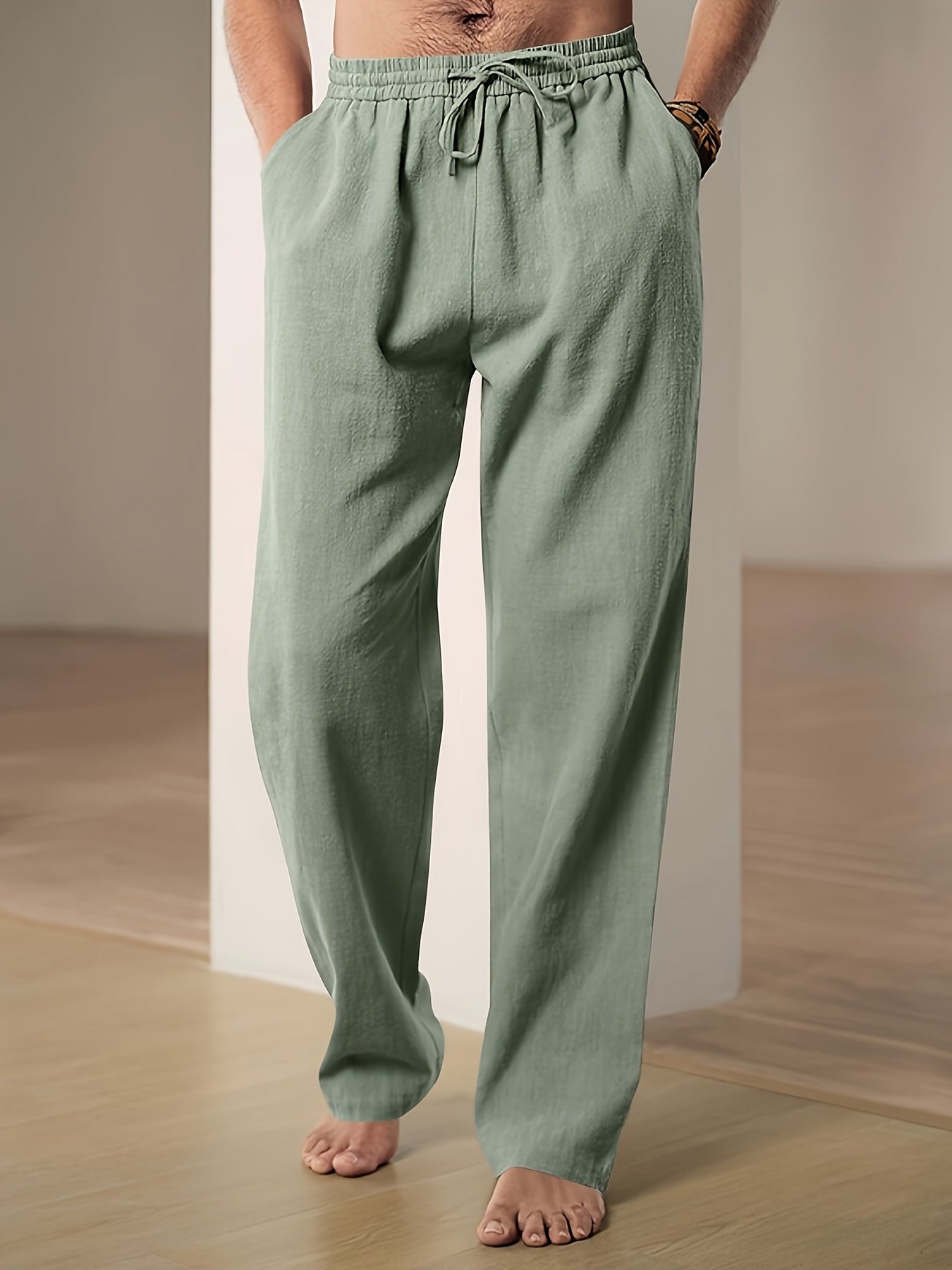 Omar | Relaxed Fit Drawstring Pants for Men - Comfortable Summer Style - Image 1