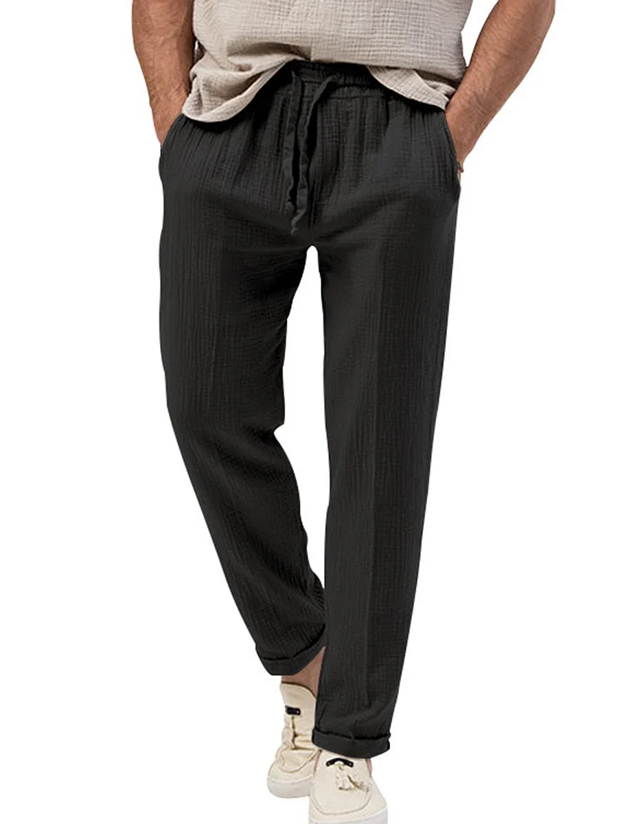 Parker | Men's Lightweight Linen Summer Pants - Image 4