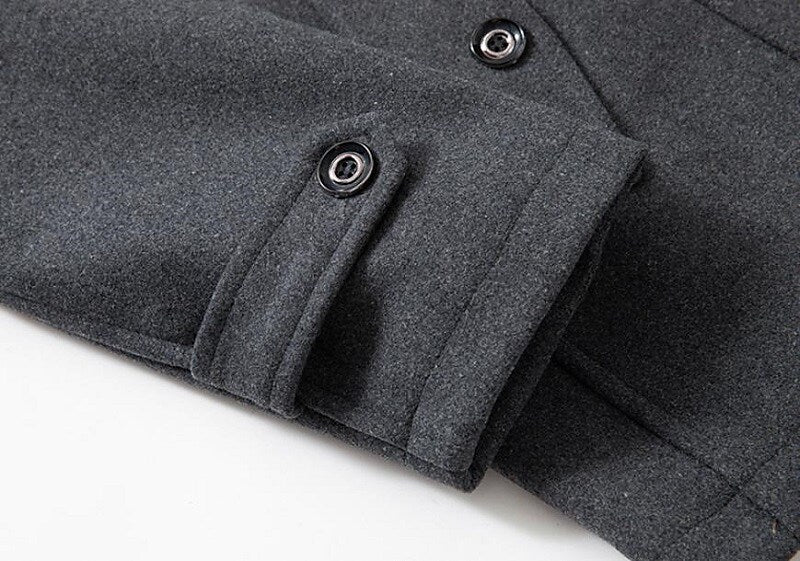 Randall | Men's Double-Breasted Pea Coat - Image 8