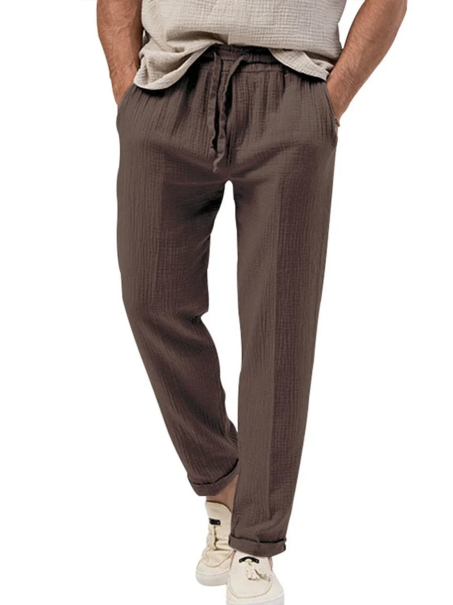 Parker | Men's Lightweight Linen Summer Pants - Image 5