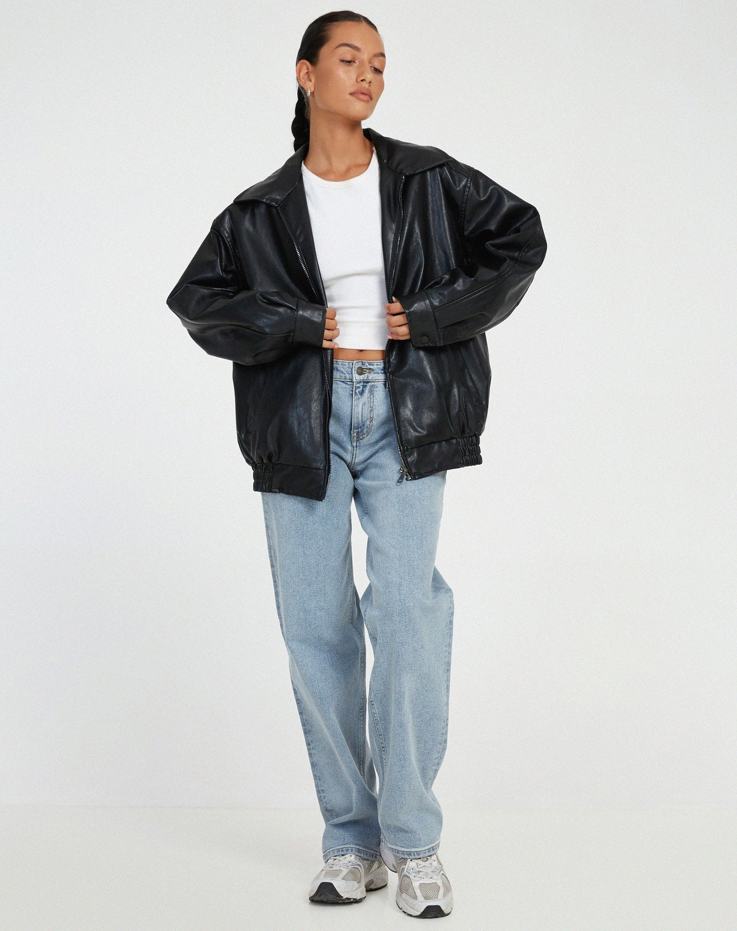 Sylvia | Women's Oversized Bomber Jacket - Image 5