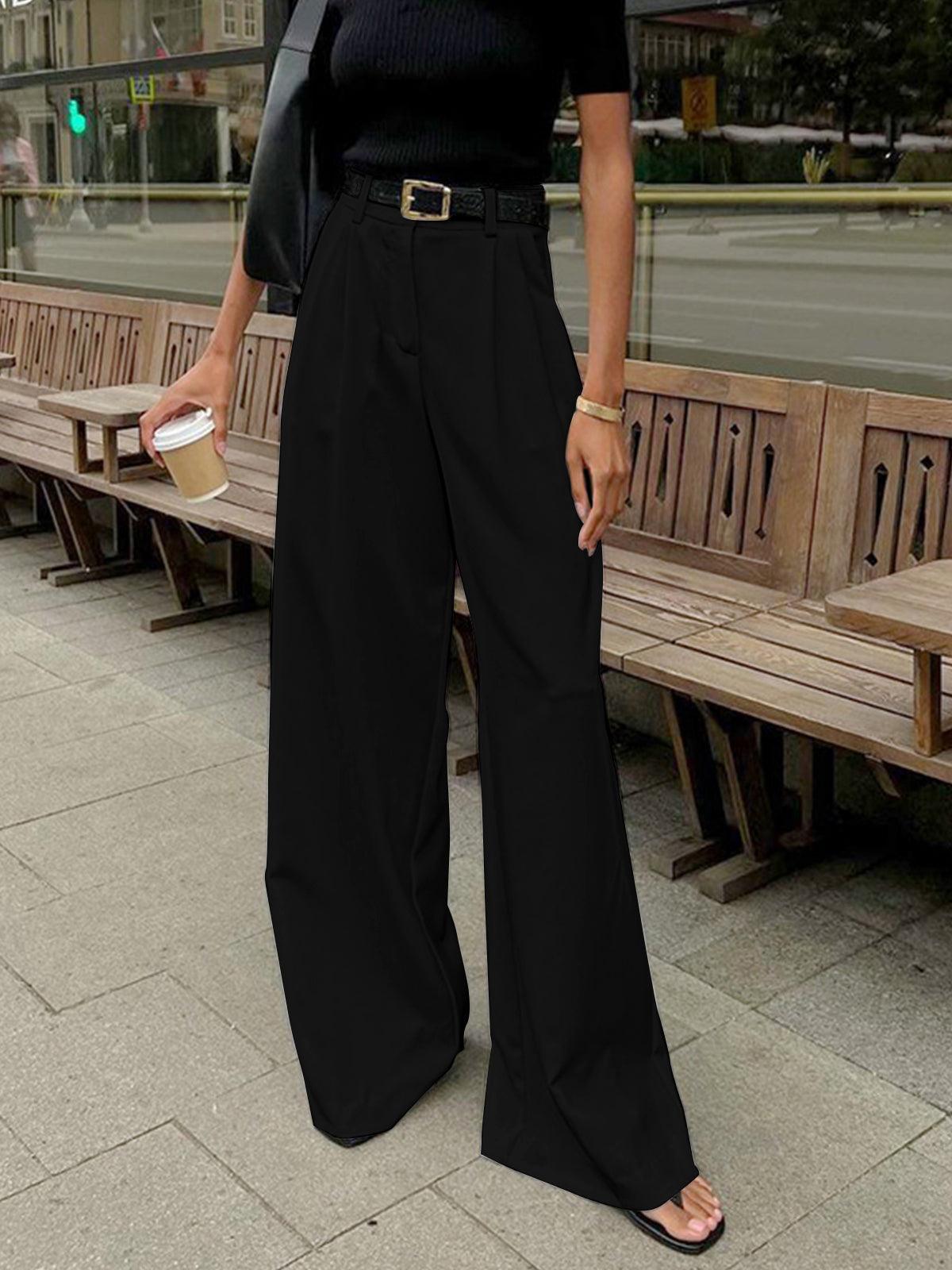 Rosemary | High-Waisted Pleated Wide-Leg Pants for Elegant Style - Image 2