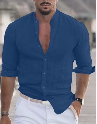 Aaron | Elegant Relaxed Linen Shirt