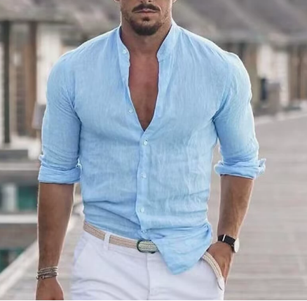 Aaron | Elegant Relaxed Linen Shirt