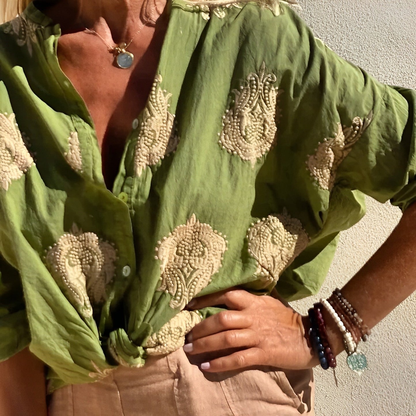 Paige | Stylish Button-Up Blouse for Women - Image 3