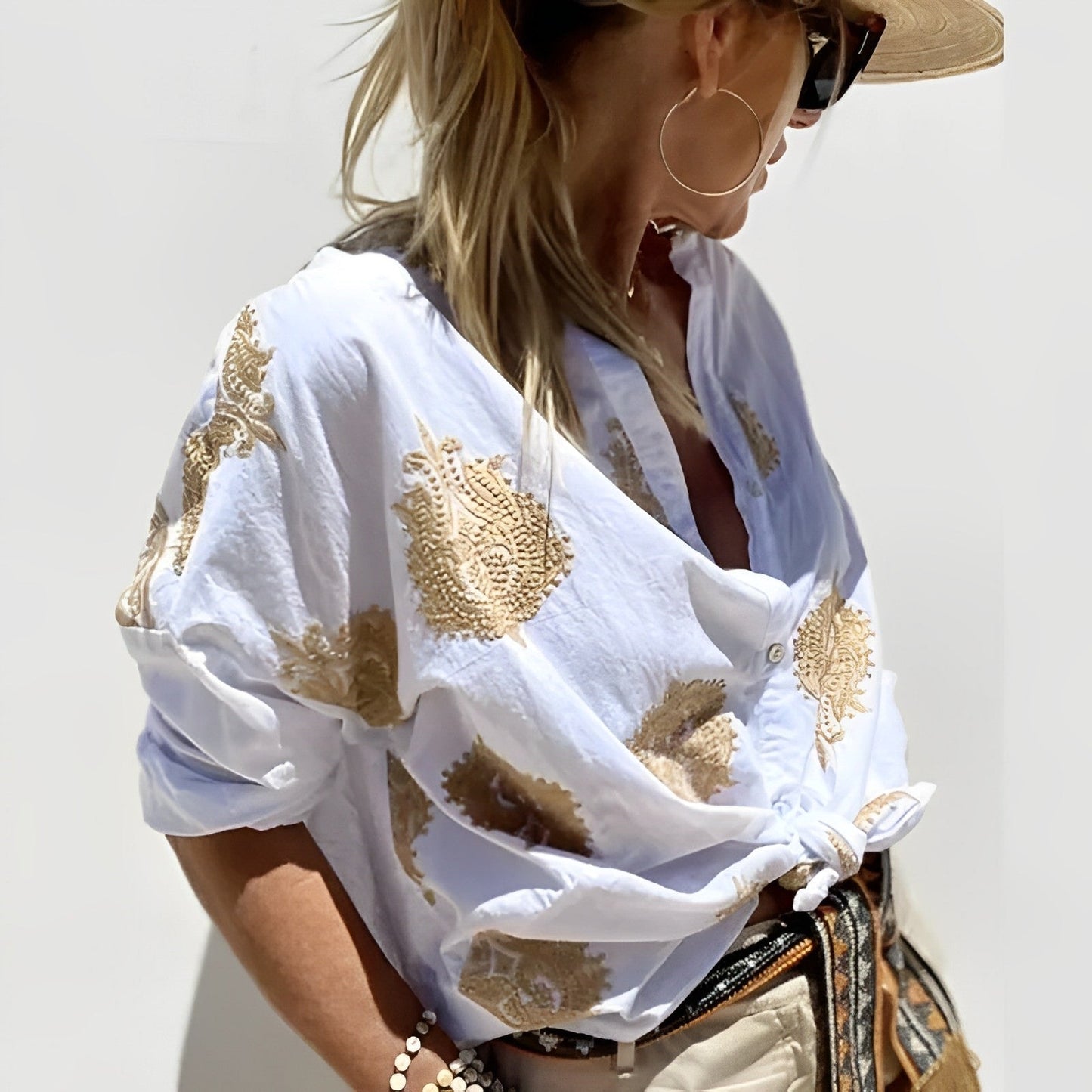 Paige | Stylish Button-Up Blouse for Women - Image 4