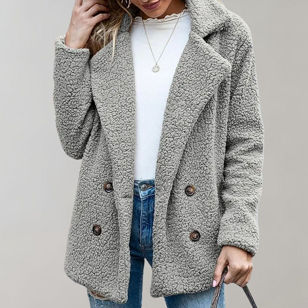 Vanessa | Women's Teddy Oversized Jacket - Image 3