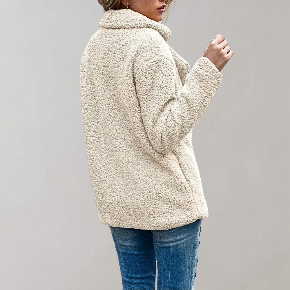 Vanessa | Women's Teddy Oversized Jacket - Image 6