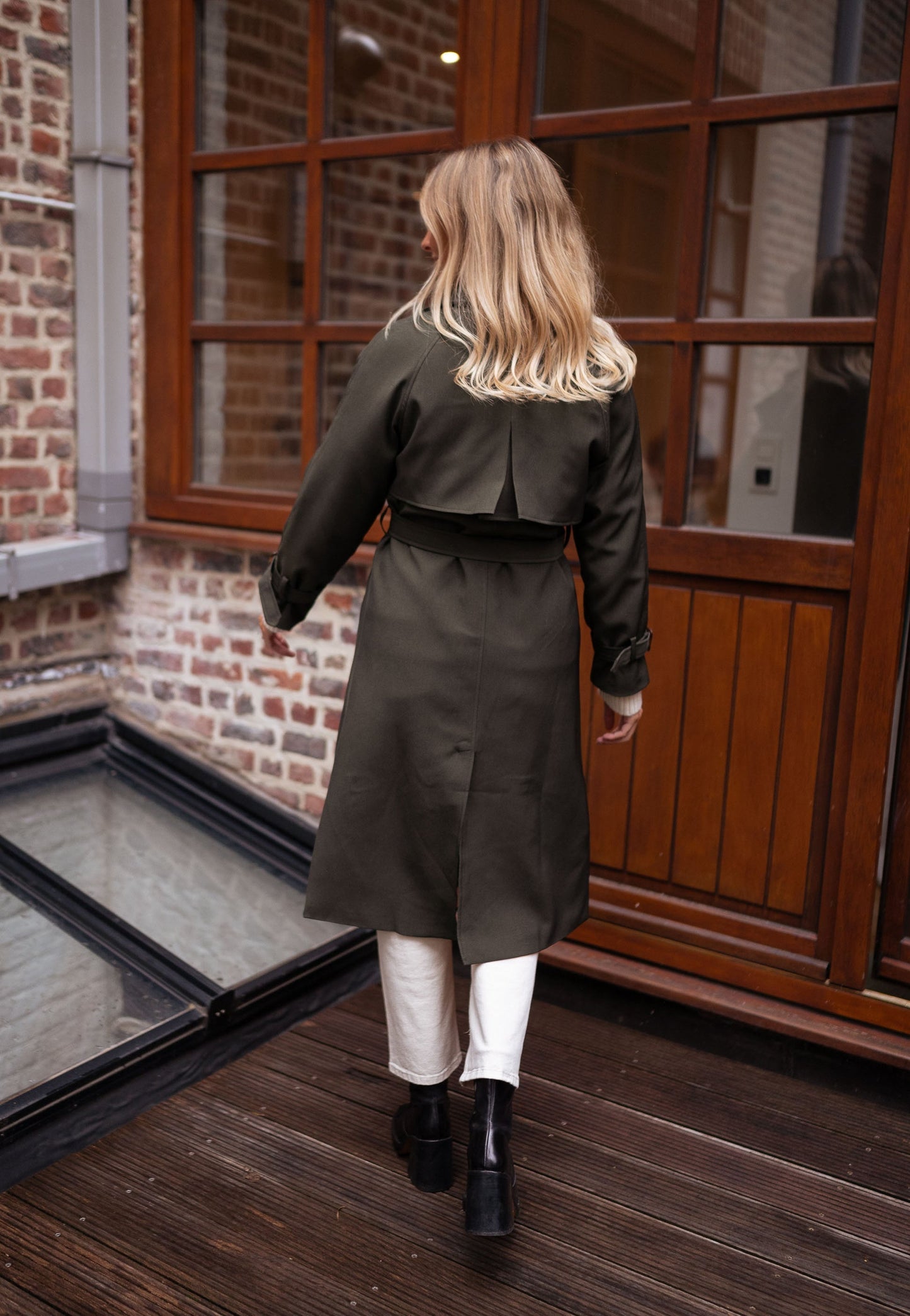 Krista | Women's Double-Breasted Long Coat - Image 4