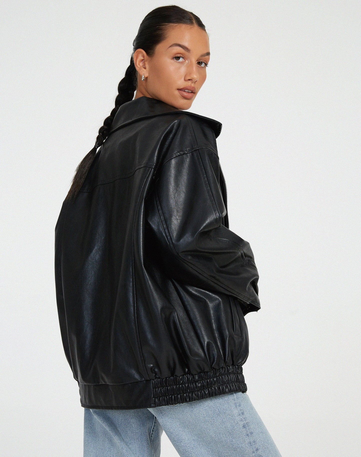 Sylvia | Women's Oversized Bomber Jacket - Image 8