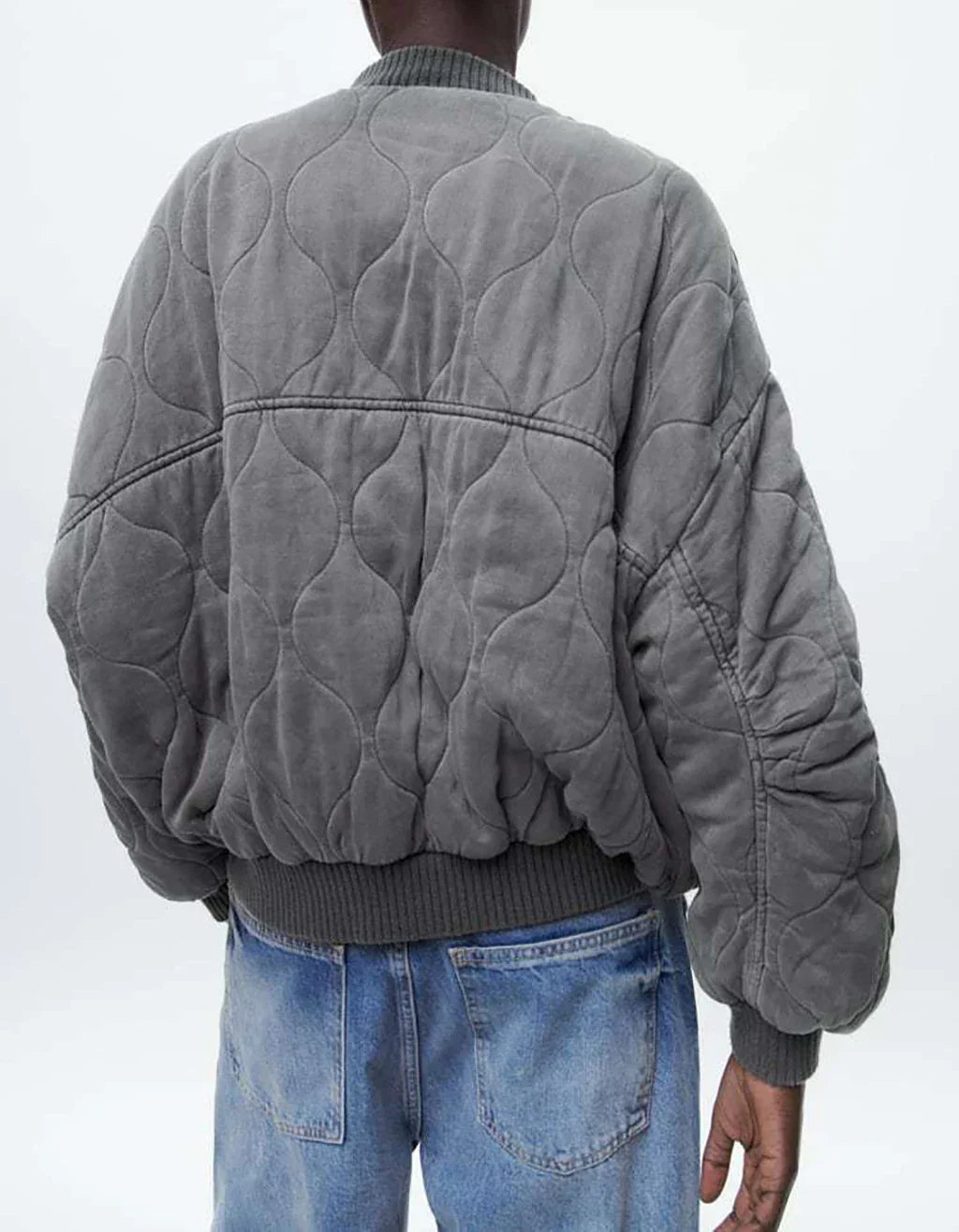 Sylvia | Women's Oversized Bomber Jacket - Image 3