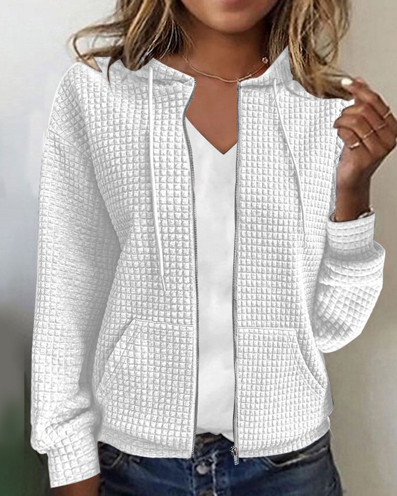 Patty | Women's Zip-Up Casual Hoodie - Image 2