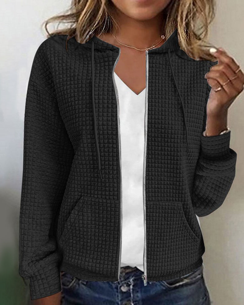 Patty | Women's Zip-Up Casual Hoodie - Image 3