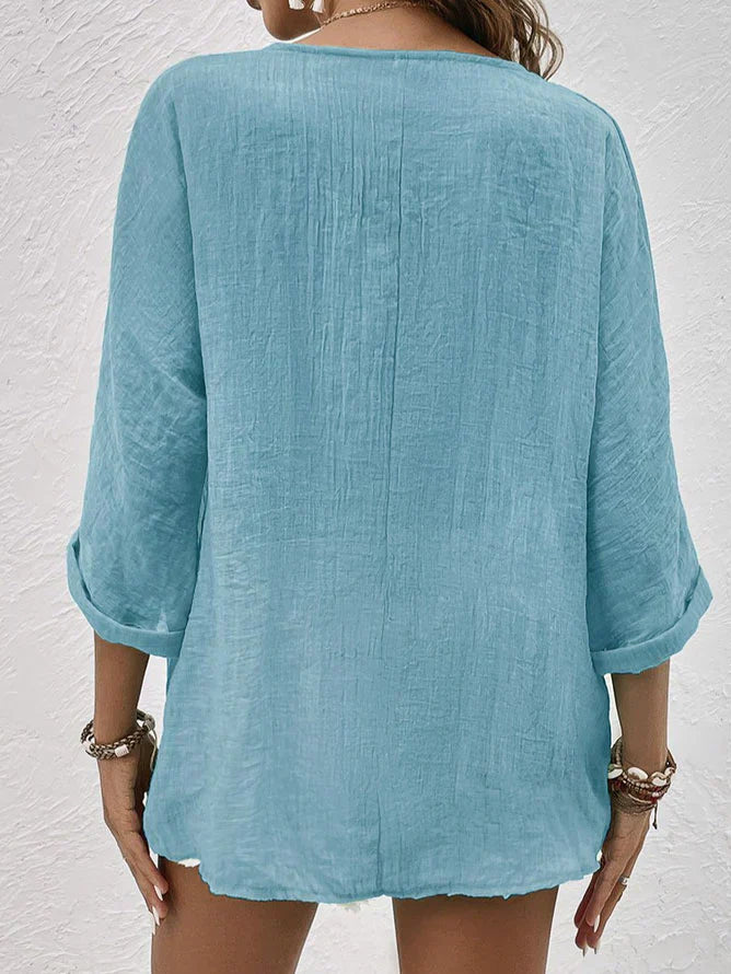 Angela | Stylish Button-Up Blouse - Image 2
