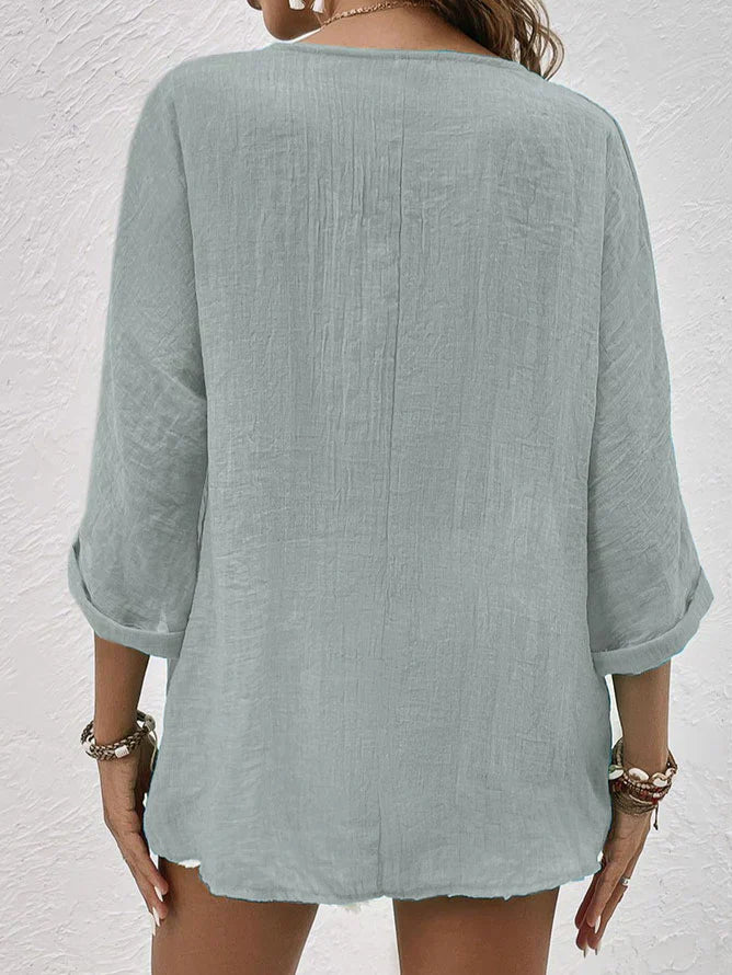 Angela | Stylish Button-Up Blouse - Image 4