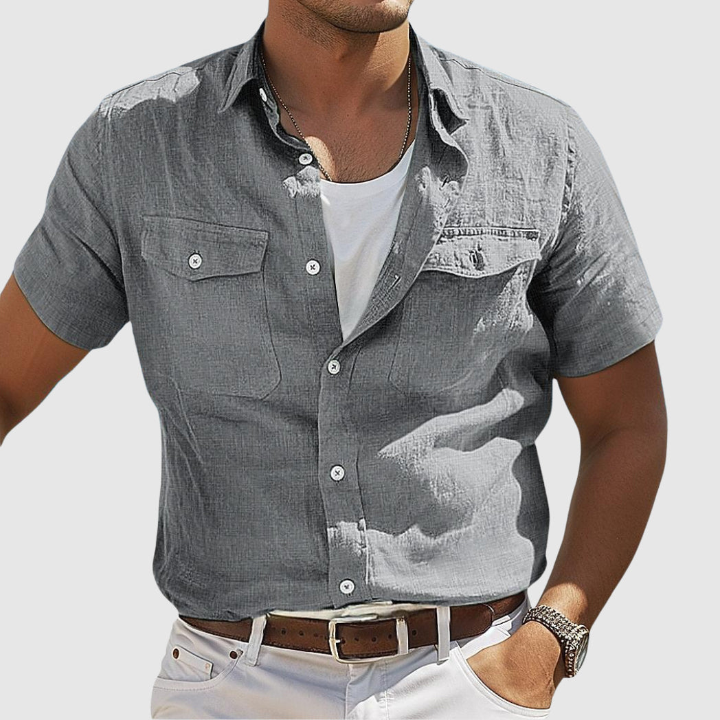 Keith | Relaxed Sunset Linen Shirt for Every Occasion - Image 2