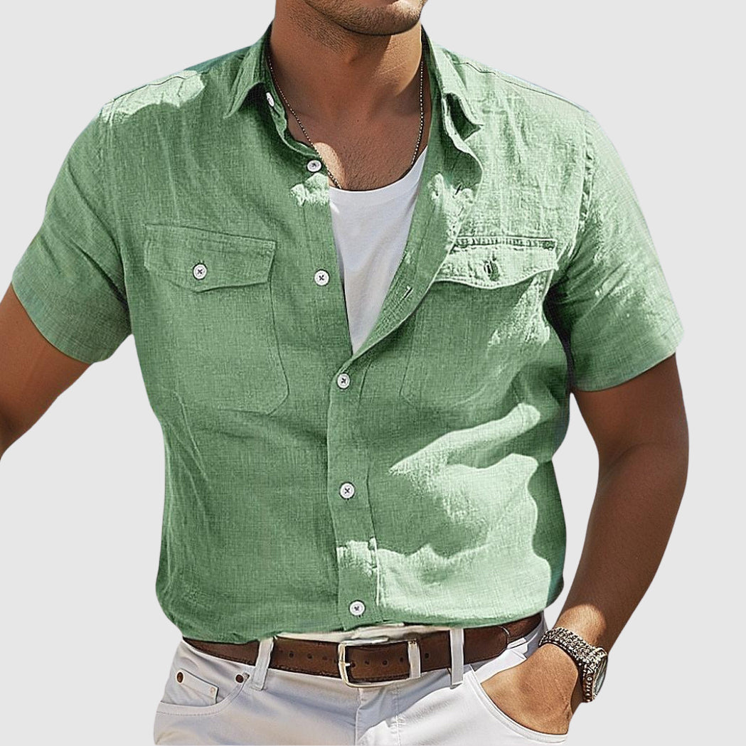 Keith | Relaxed Sunset Linen Shirt for Every Occasion - Image 3