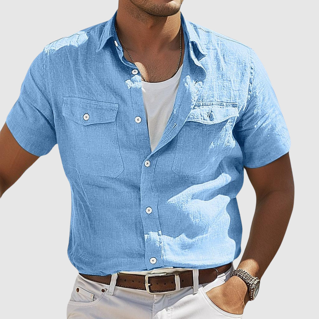 Keith | Relaxed Sunset Linen Shirt for Every Occasion - Image 4