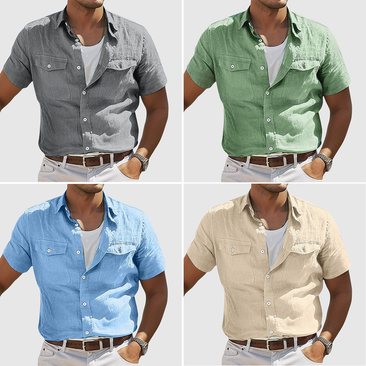Keith | Relaxed Sunset Linen Shirt for Every Occasion - Image 5