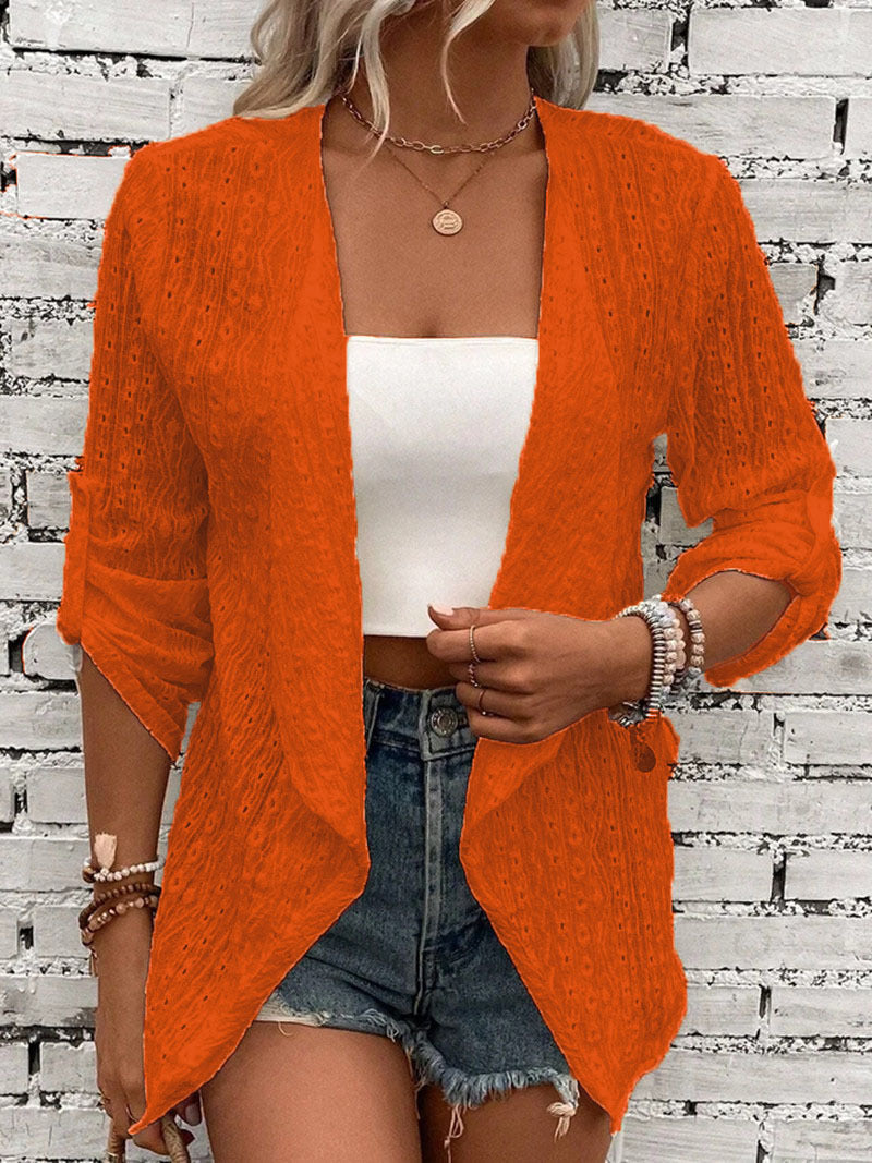 Nancy | Women's Open Front Draped Cardigan - Image 7