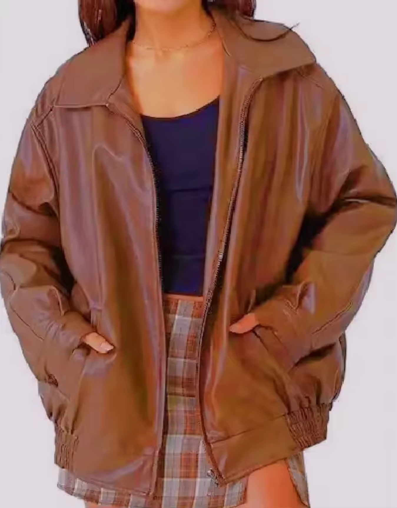 Sylvia | Women's Oversized Bomber Jacket - Image 10