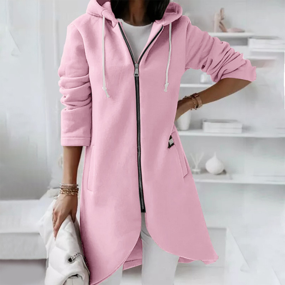 Zoe | Women's Longline Hooded Jacket - Image 2