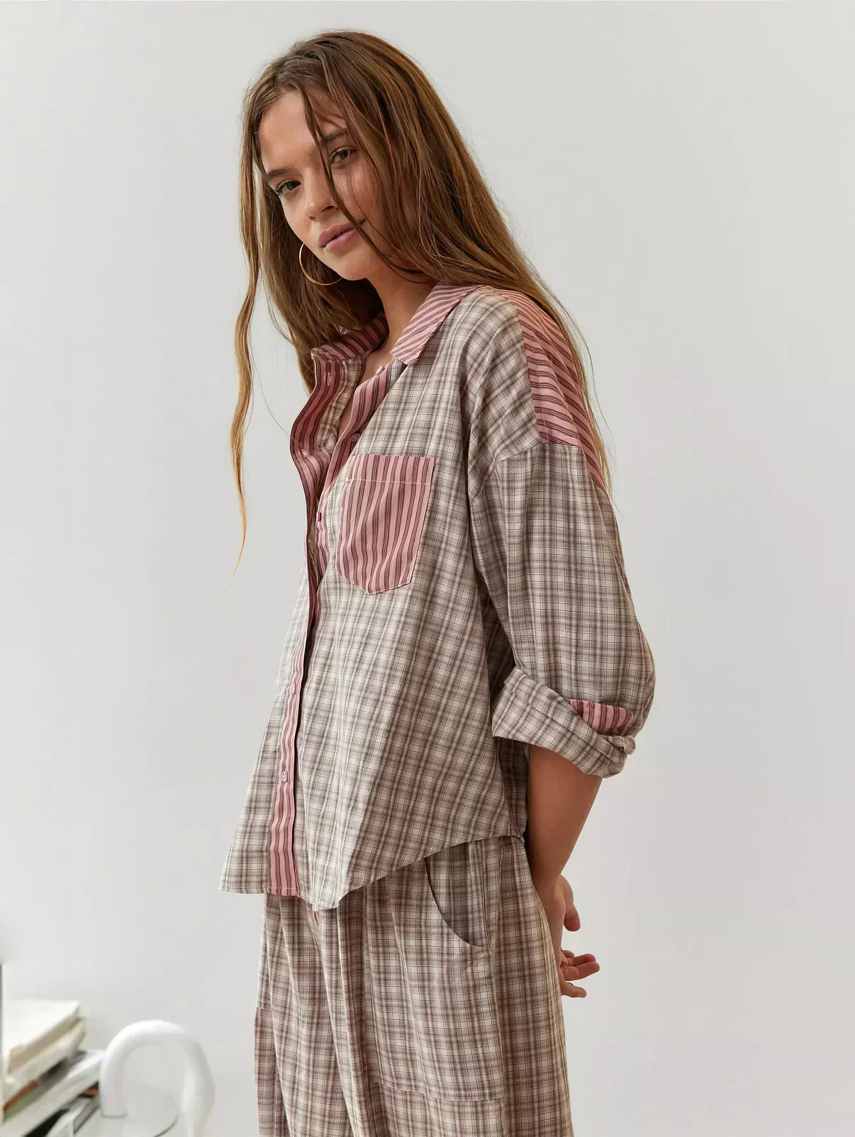 Stacy | Women's Long Sleeve Button-Down Pajama Set - Image 3