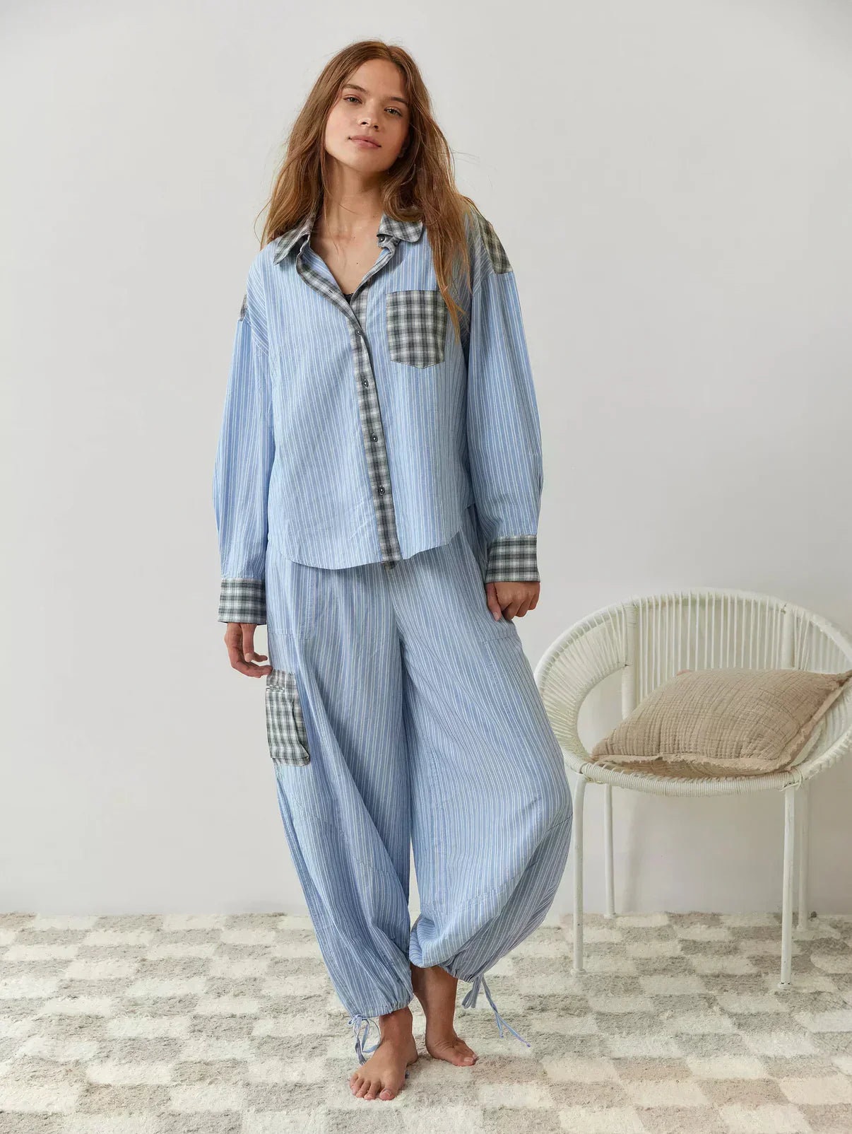 Stacy | Women's Long Sleeve Button-Down Pajama Set - Image 9