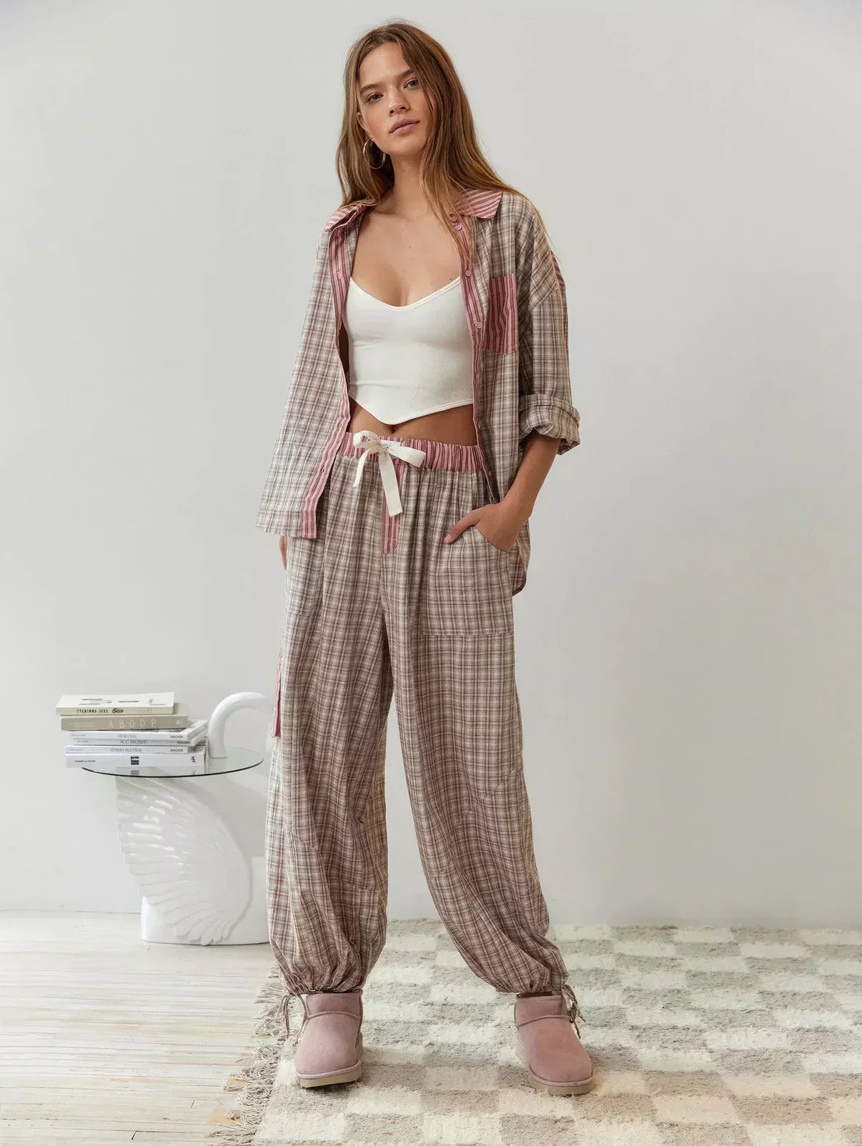 Stacy | Women's Long Sleeve Button-Down Pajama Set - Image 5