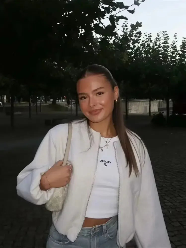 Sylvia | Women's Relaxed Fit Bomber Jacket - Image 1