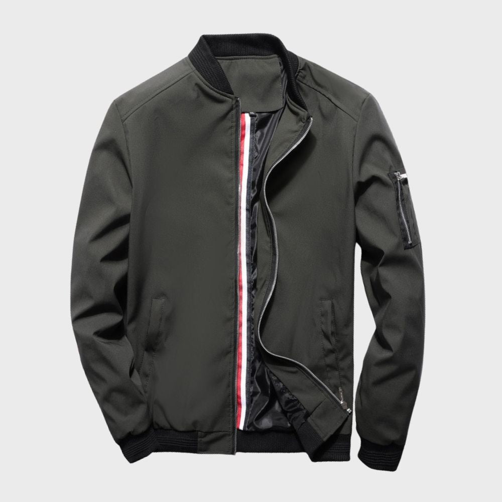 Darryl | Men's Zip-Up Bomber Jacket - Image 10
