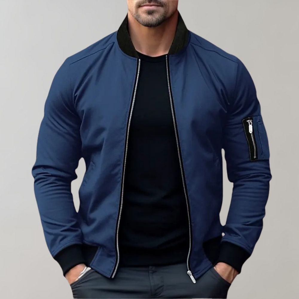 Darryl | Men's Zip-Up Bomber Jacket - Image 1