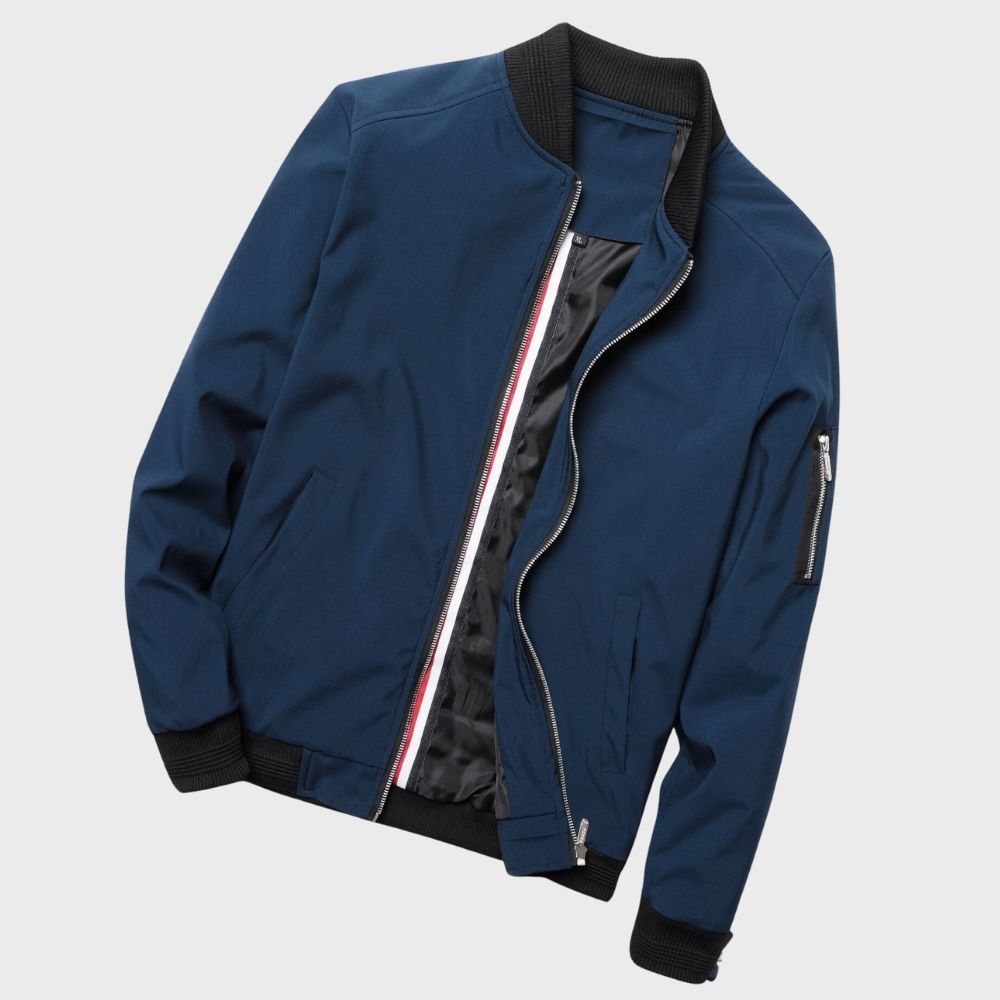 Darryl | Men's Zip-Up Bomber Jacket - Image 6