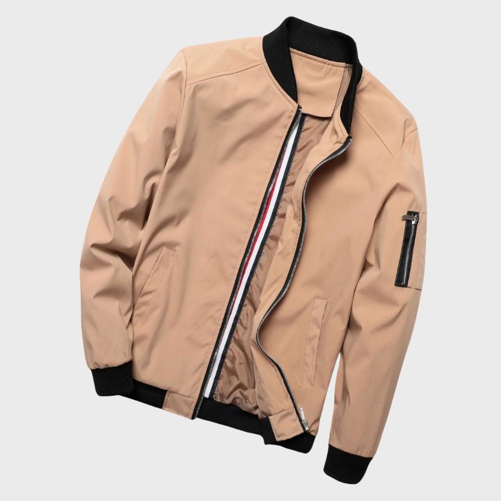 Darryl | Men's Zip-Up Bomber Jacket - Image 8