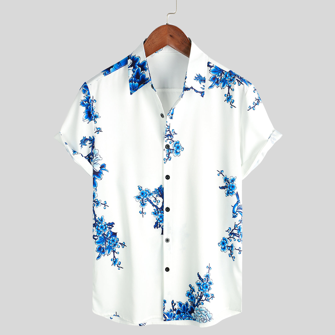 Alan | Men's Stylish Floral Summer Shirt - Image 2