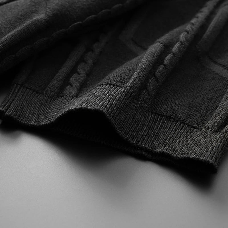 Jeremy | Jacquard Short Sleeve Men's Polo Shirt - Image 7