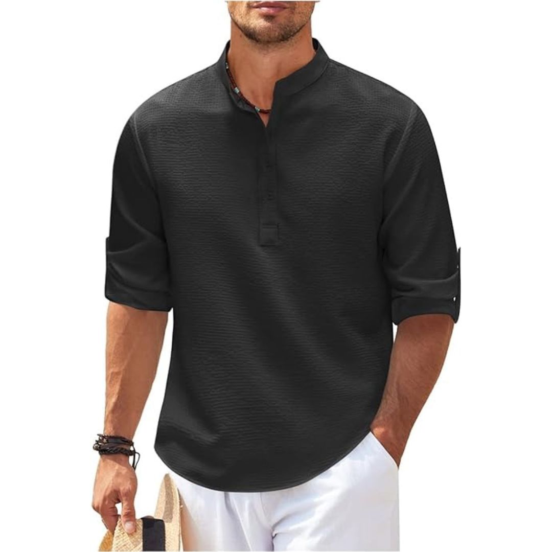 Floyd | Casual Relaxed Fit Linen Shirt for Men - Image 2