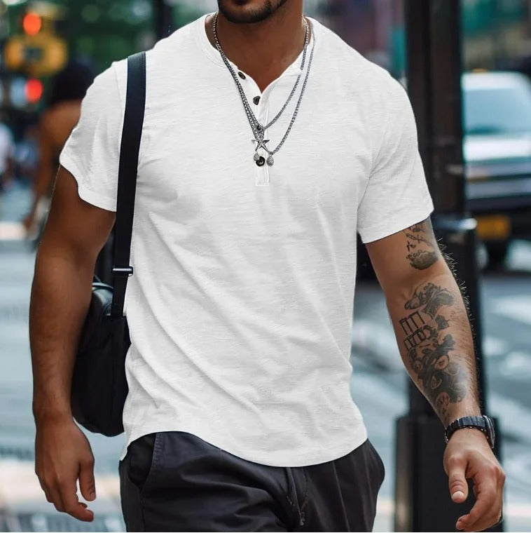 Clinton | Classic Crew Neck T-Shirt in Solid Colors - Image 6