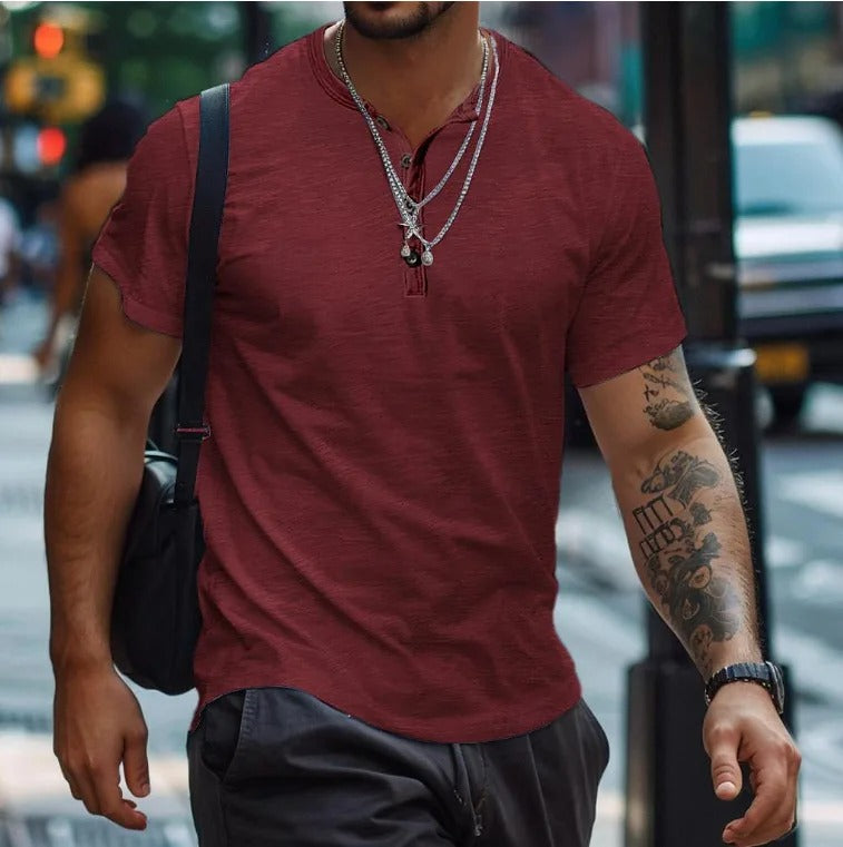 Clinton | Classic Crew Neck T-Shirt in Solid Colors - Image 8