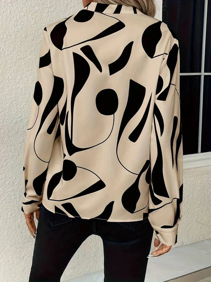 Stella | Women's Long Sleeve Printed Blouse - Image 3